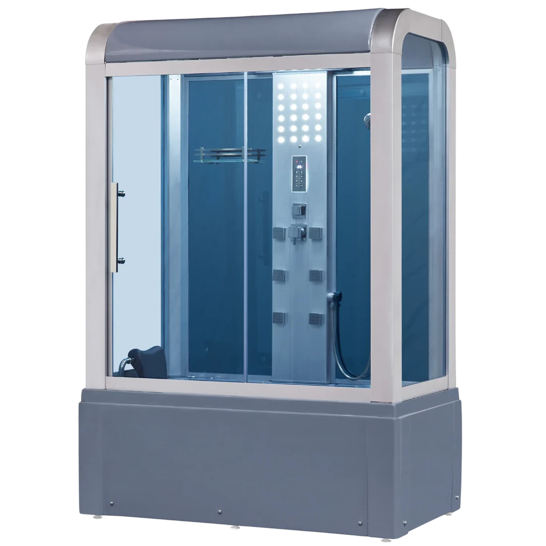 Mesa Showers Mesa WS-501 Yukon Steam Shower With Jetted Tub - 59"x 33.5"x 87"
