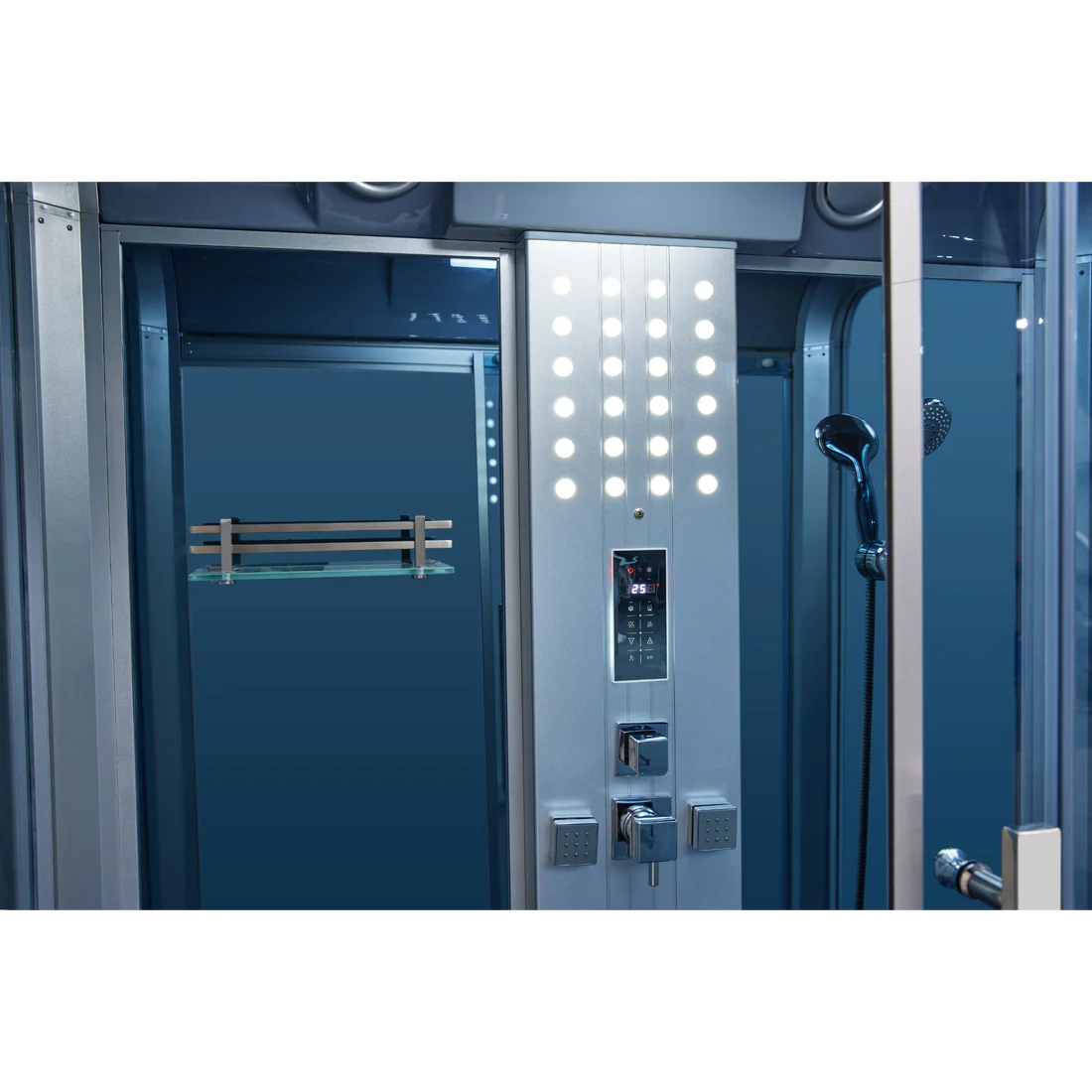 Mesa Showers Mesa WS-501 Yukon Steam Shower With Jetted Tub - 59"x 33.5"x 87"