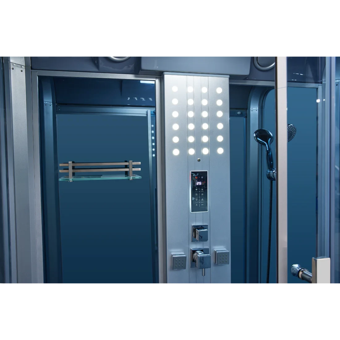 Mesa Showers Mesa WS-501 Yukon Steam Shower With Jetted Tub - 59"x 33.5"x 87"