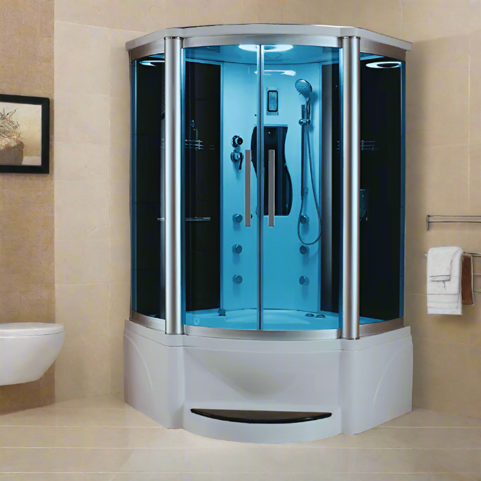 Mesa Showers Mesa WS-609P Steam Shower Tub Combo - 48" x 48" x 85"