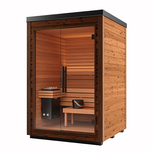 Auroom Saunas Auroom Mira S 1-2 Person Outdoor Modular Cabin Sauna Kit