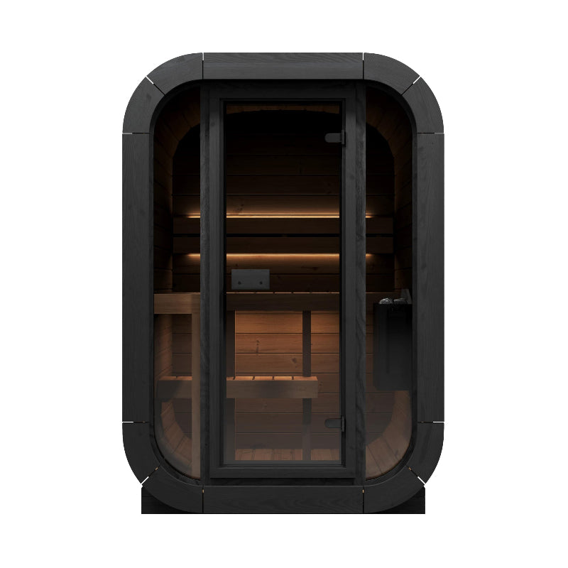 SaunaLife Saunas SaunaLife Model CL3G 2 Person Cube-Series Outdoor Sauna Kit