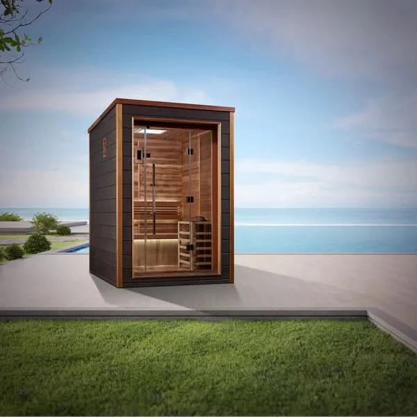 Golden Designs Saunas Golden Designs Narvik 2 Person Outdoor-Indoor Traditional Sauna (GDI-8202-01)