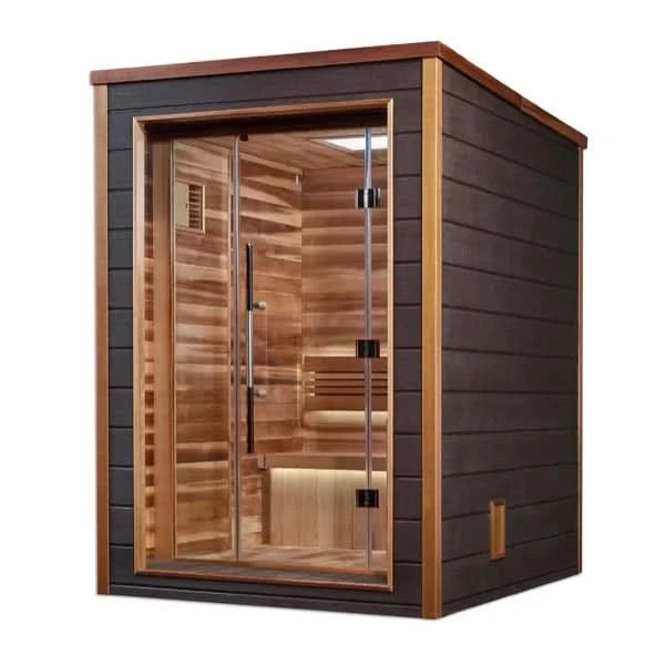 Golden Designs Saunas Golden Designs Narvik 2 Person Outdoor-Indoor Traditional Sauna (GDI-8202-01)
