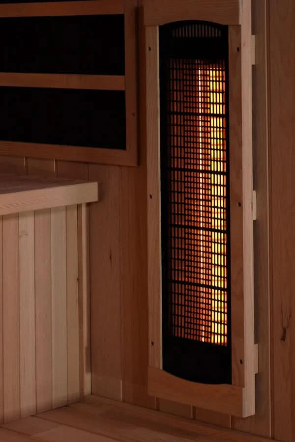 Golden Designs Saunas Golden Designs 2025 "Reserve Edition" 4 Person Full Spectrum with Himalayan Salt Bar (GDI-8040-03)