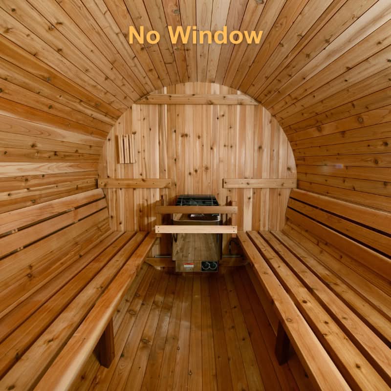 Almost Heaven Saunas Almost Heaven Huntington Canopy Barrel 6 Person Sauna