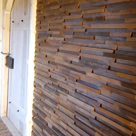 EmotionWood Accessories EmotionWood Noble 23 Thermo-Ash Decorative Sauna Wall Panel, 4.52" x 30.11"