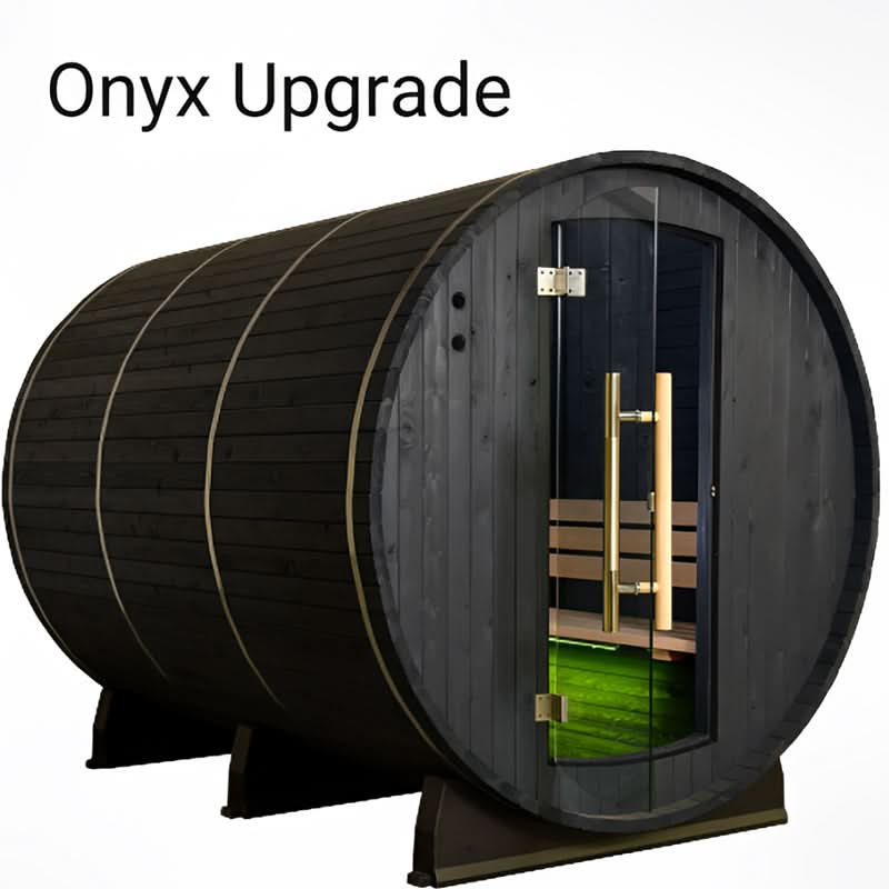 Almost Heaven Saunas Almost Heaven Huntington Canopy Barrel 6 Person Sauna