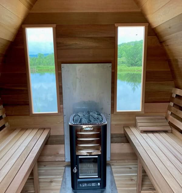 Dundalk LeisureCraft Saunas Dundalk LeisureCraft Knotty Cedar POD Sauna