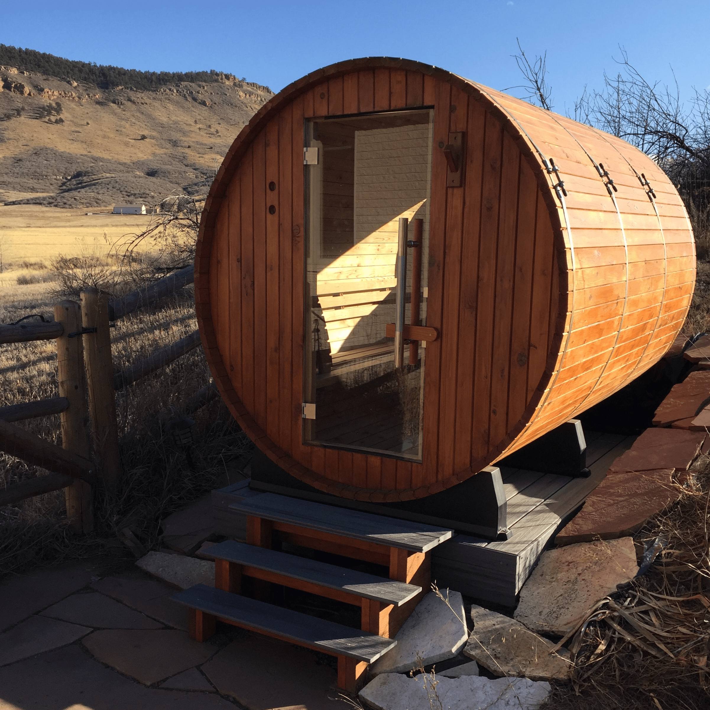 Almost Heaven Saunas Almost Heaven Princeton 6 Person Standard Barrel Sauna