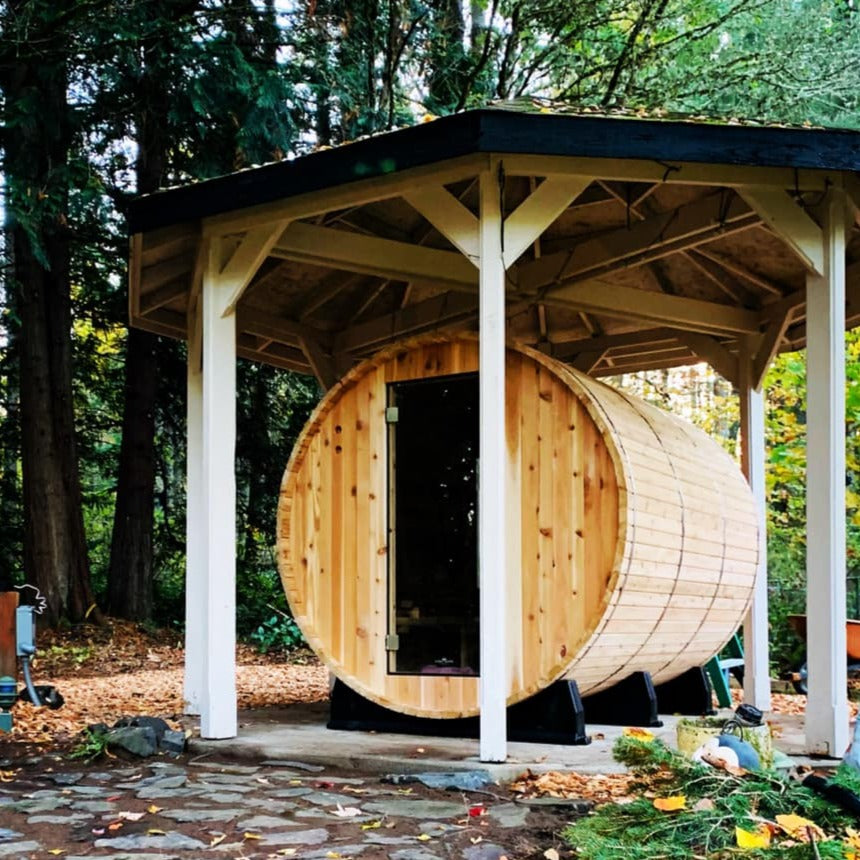 Almost Heaven Saunas Almost Heaven Princeton 6 Person Standard Barrel Sauna