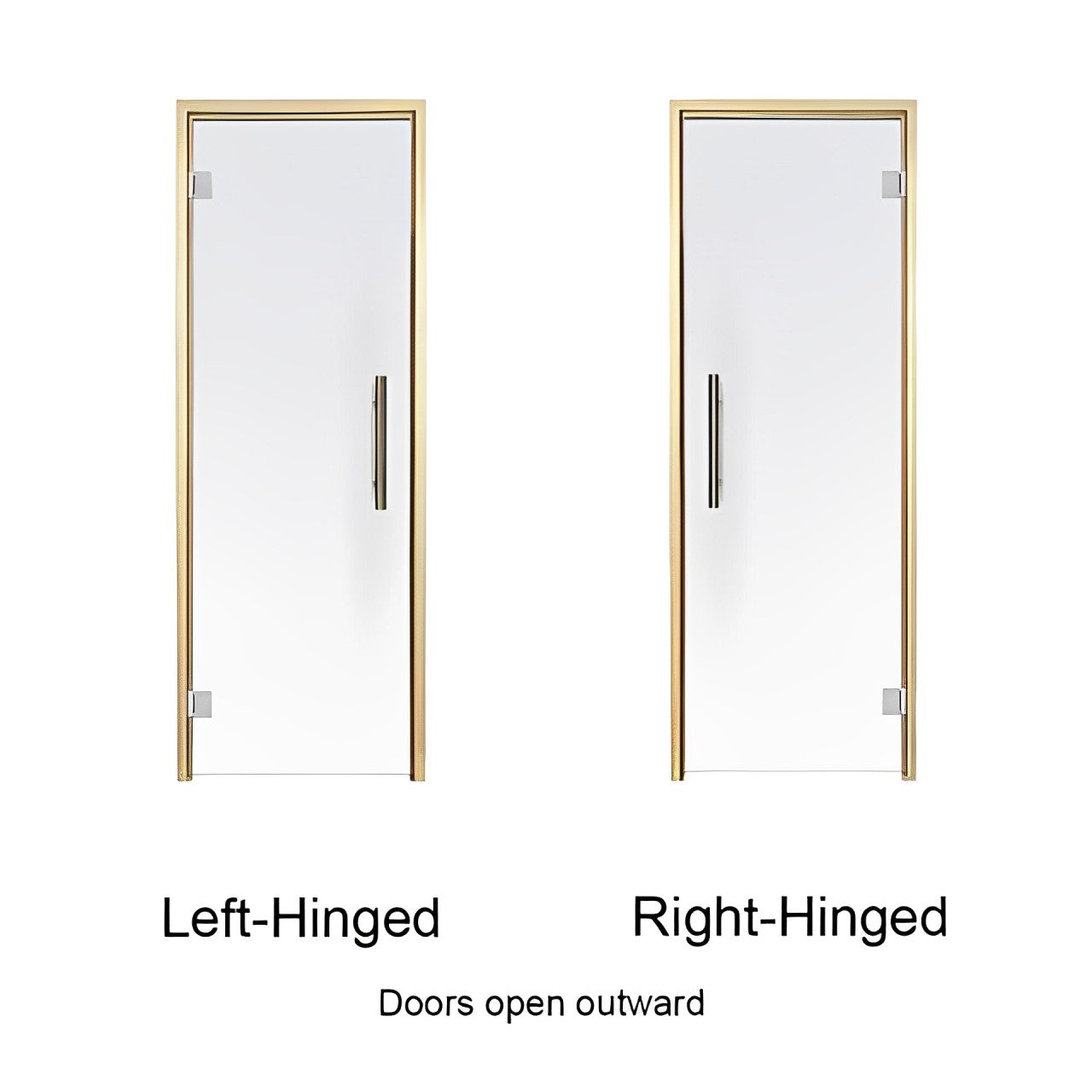 Prosaunas Aspen Frame Prehung Tinted Glass Sauna Door 24x81