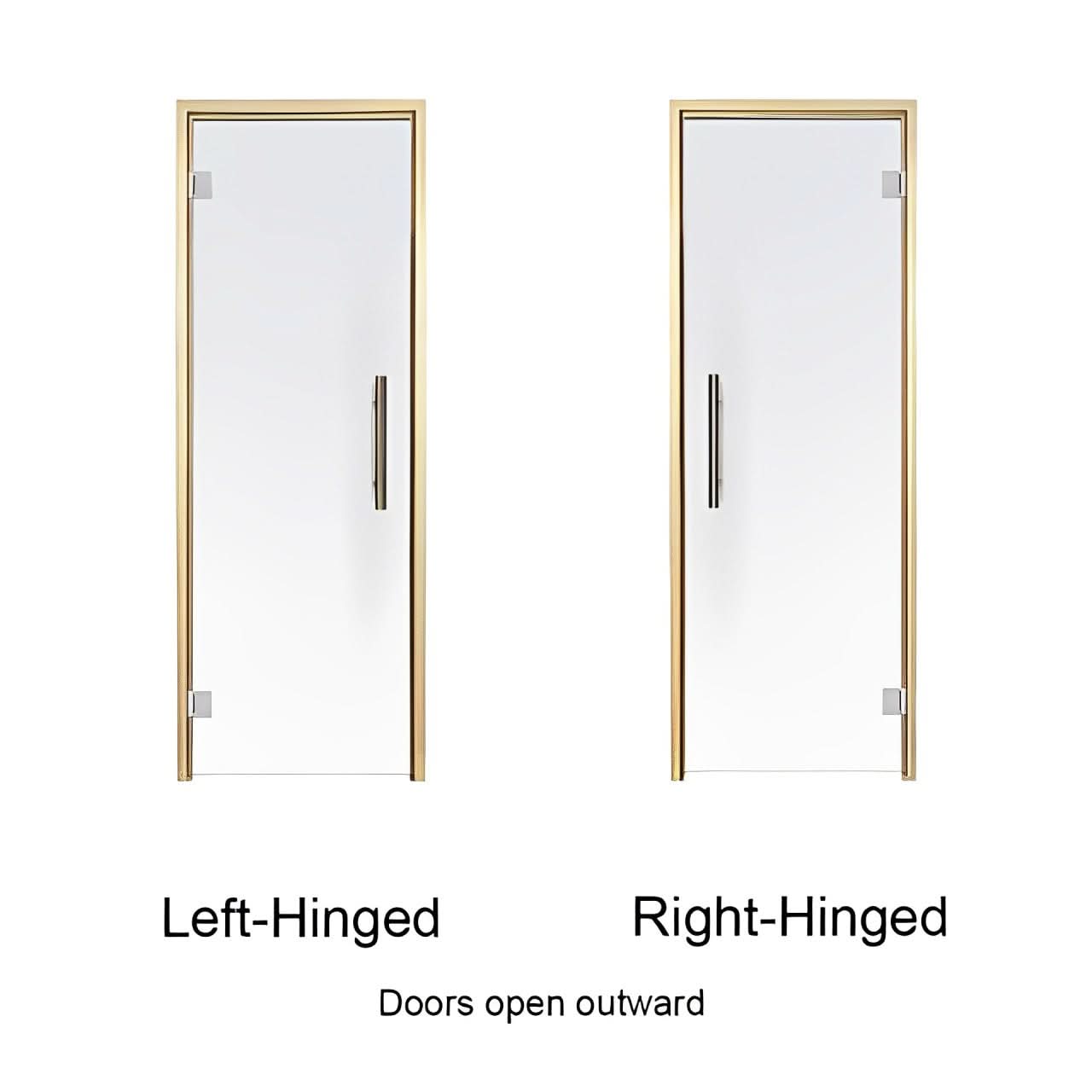 ProSaunas Accessories Prosaunas Aspen Frame Prehung Tinted Glass Sauna Door 24x81