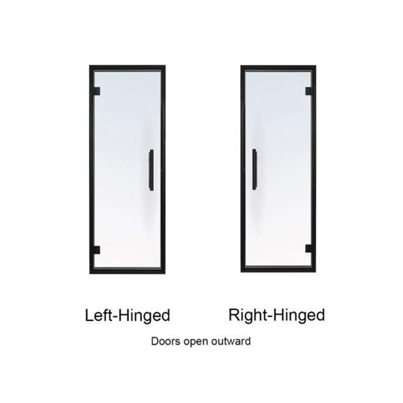 ProSaunas Accessories Prosaunas Black Alder Frame Clear Glass Sauna Door 24x73