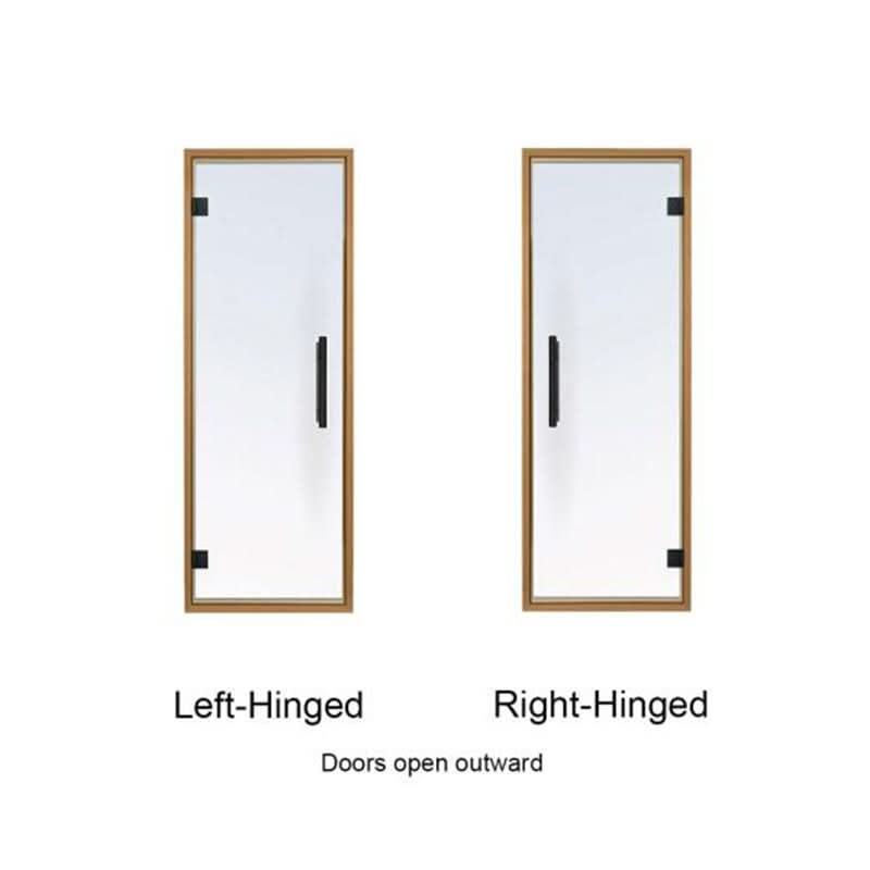 ProSaunas Accessories Prosaunas Aspen Frame Clear Glass Sauna Door 24x73