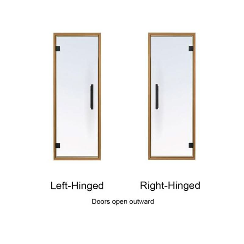 ProSaunas Accessories Prosaunas Aspen Frame Clear Glass Sauna Door 24x73