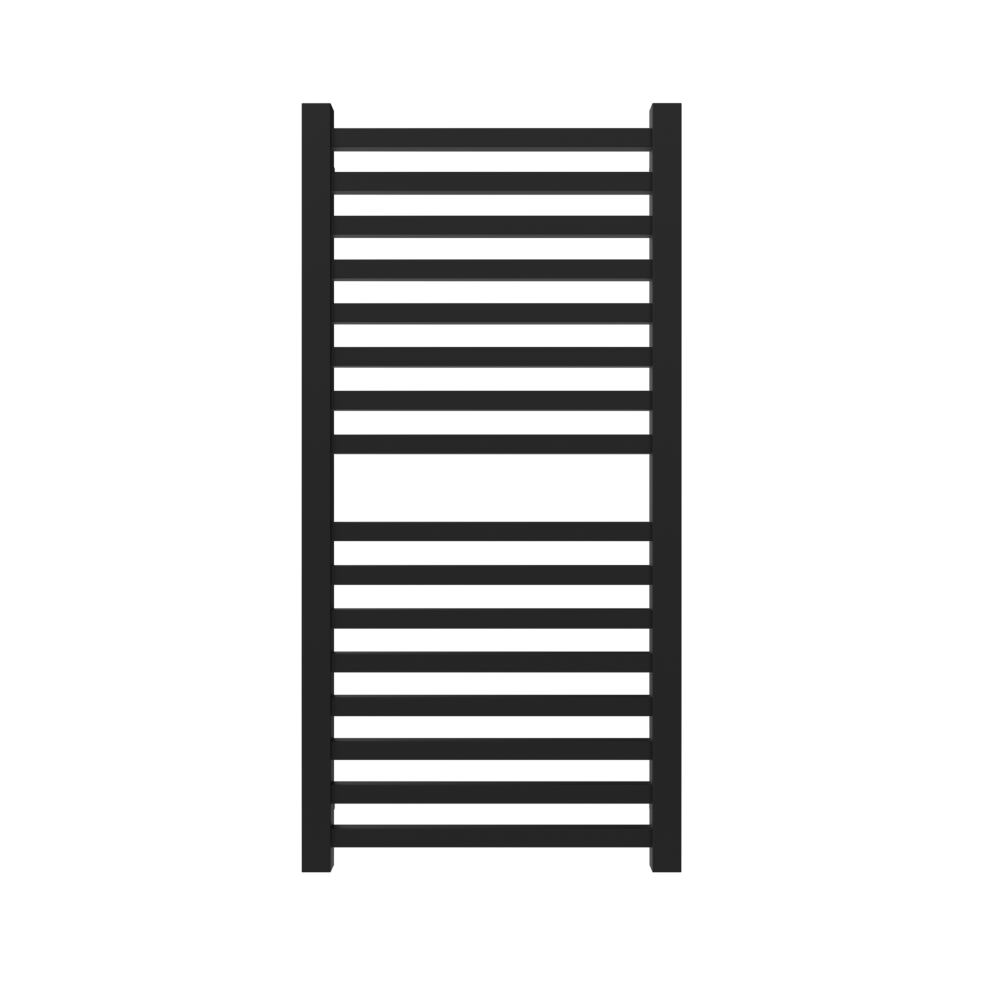 Amba Sauna Accessories Q2142MB.2 - Matte Black Amba Quadro Q2142 16 Bar Hardwired Towel Warmer