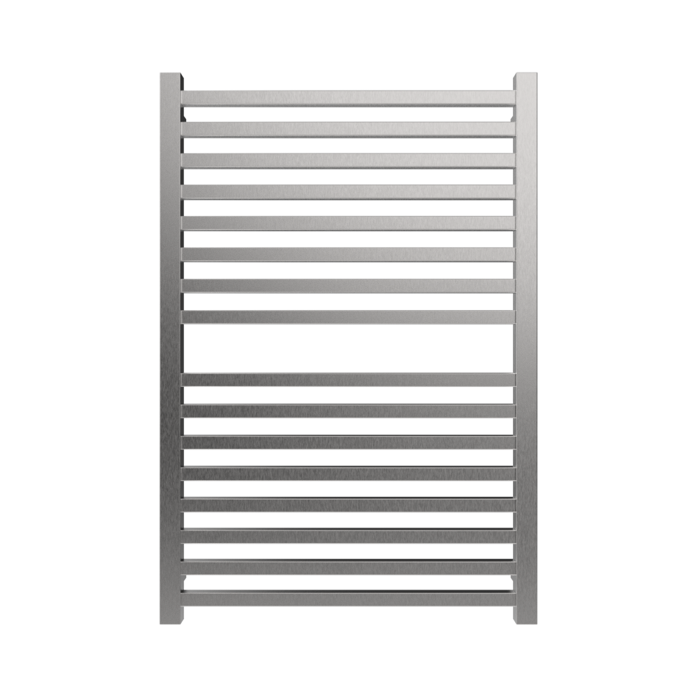 Amba Sauna Accessories Q2942B.2 - Brushed Amba Quadro Q2942 16 Bar Hardwired Towel Warmer