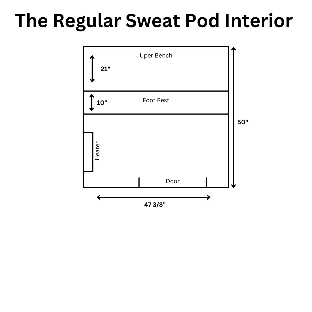 Sweat Kingdom Saunas Sweat Kingdom The Sweat Pod 2-4 Person Traditional Outdoor-Indoor Sauna Blackout Edition
