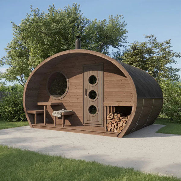 SaunaLife Model G11 8-Person Outdoor Sauna