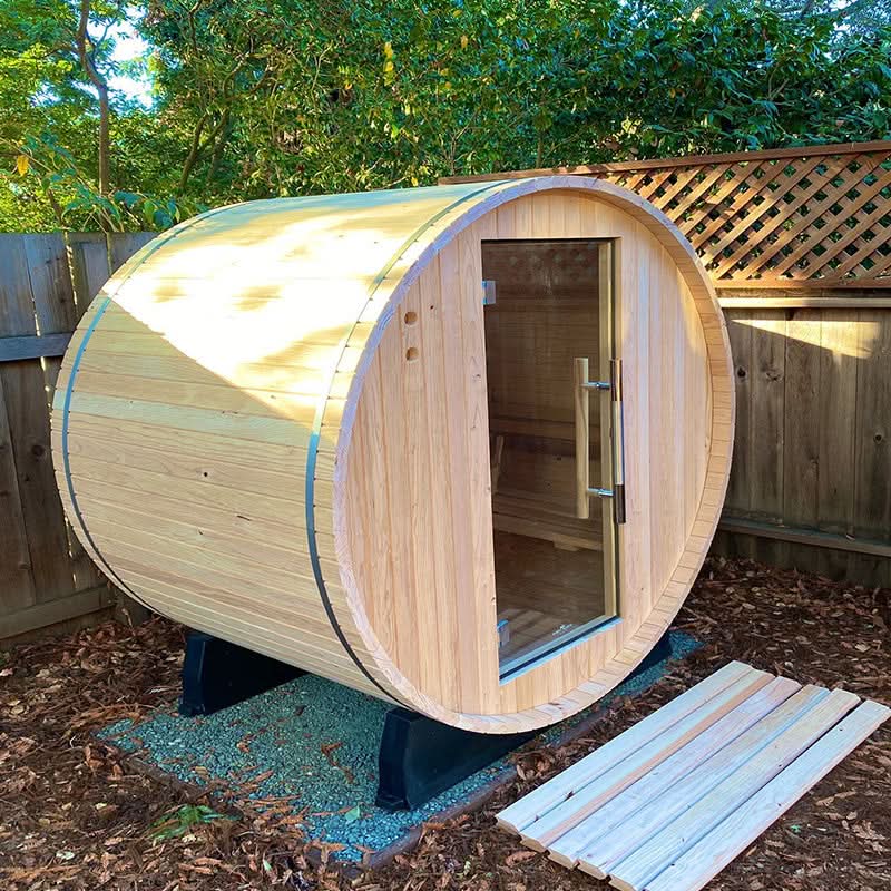 Almost Heaven Saunas Almost Heaven Salem 2 Person Standard Barrel Sauna