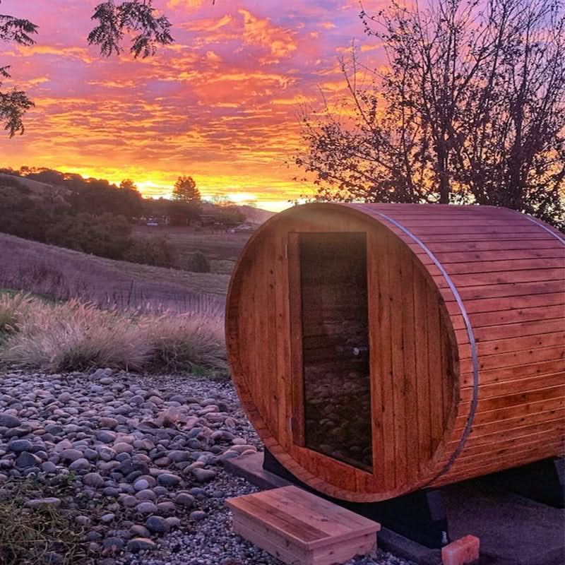 Almost Heaven Saunas Almost Heaven Salem 2 Person Standard Barrel Sauna
