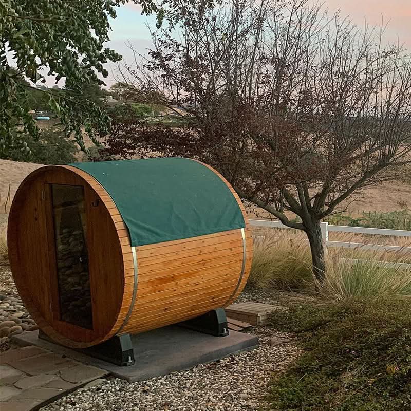 Almost Heaven Saunas Almost Heaven Salem 2 Person Standard Barrel Sauna