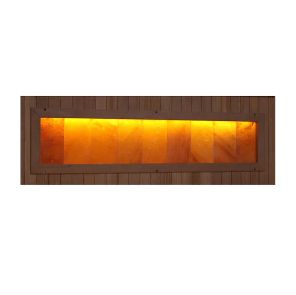 Golden Designs Saunas Golden Designs Reserve Edition 3 Person Near Zero EMF Full Spectrum with Himalayan Salt Bar (GDI-8230-01)