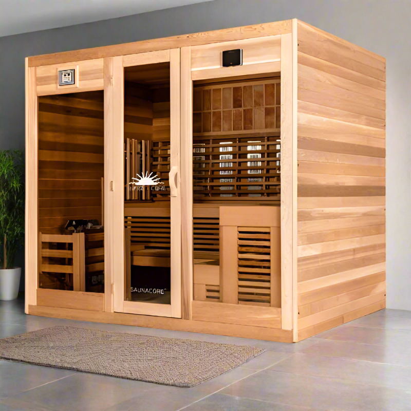 Saunacore Saunas SaunaCore Infrared Infra-core Premium Dual Sauna