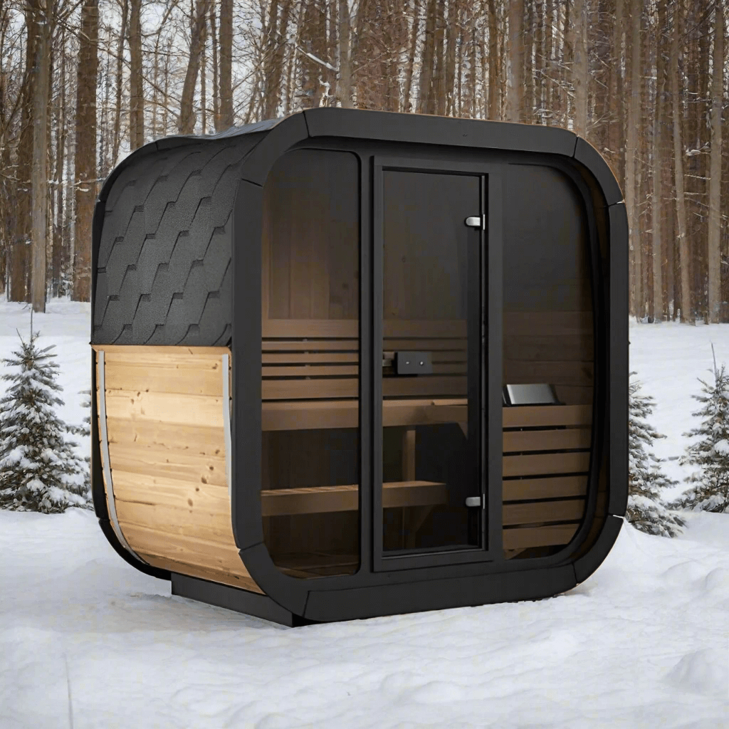 SaunaLife Saunas SaunaLife Model CL4G 3 Person Cube-Series Outdoor Sauna Kit