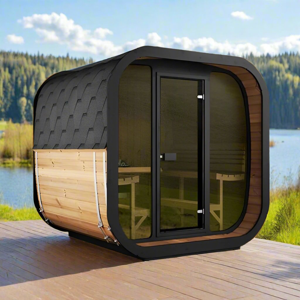SaunaLife Saunas SaunaLife Model CL7G 6 Person Cube-Series Outdoor Sauna Kit
