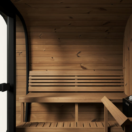 SaunaLife Saunas SaunaLife Model CL7GB 6 Person Cube-Series Outdoor Traditional Sauna Kit (Paint Included)