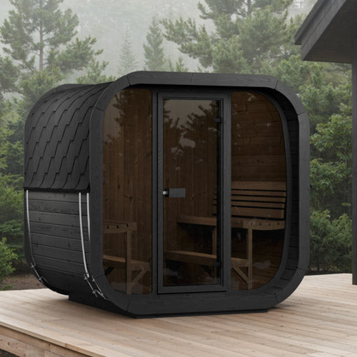 SaunaLife Saunas SaunaLife Model CL7GB 6 Person Cube-Series Outdoor Traditional Sauna Kit (Paint Included)