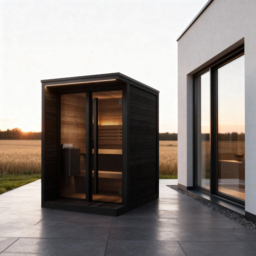 SaunaLife Saunas SaunaLife Model GL4B 4 Person Garden Luxury Series Outdoor Sauna (Paint Included)
