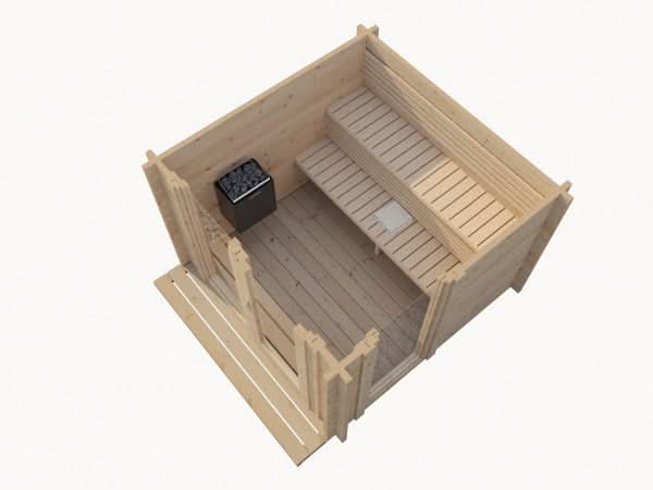 SaunaLife Saunas SaunaLife Model G4 6-Person Garden Series Outdoor Home Sauna Kit