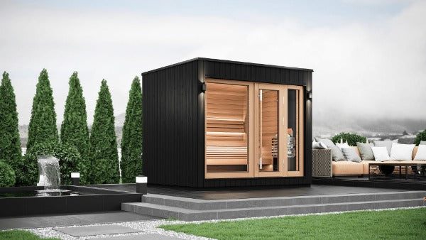 SaunaLife Model G7S Pre-Assembled Outdoor Home Sauna