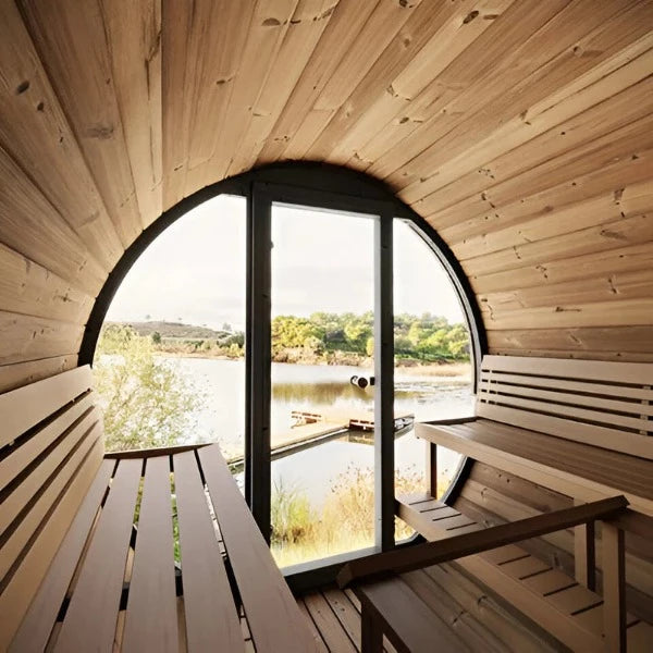 SaunaLife Saunas SaunaLife Model EE8G 6 Person Sauna Barrel