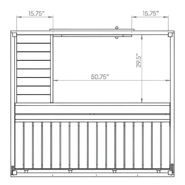 SaunaLife Saunas SaunaLife Model G2 4 Person Outdoor Home Sauna Kit