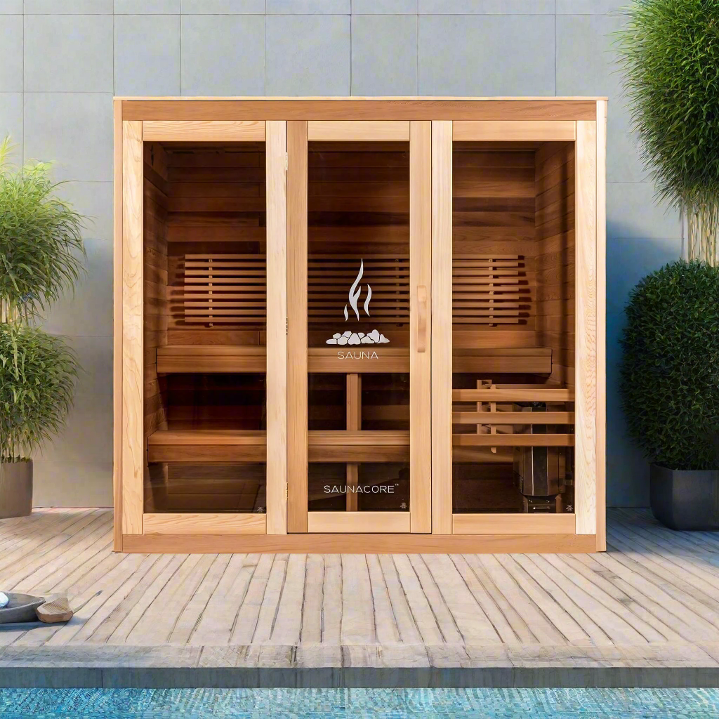 Saunacore Saunas Saunacore Traditional Modular Series C8X9 with 10.5kW SE Heater