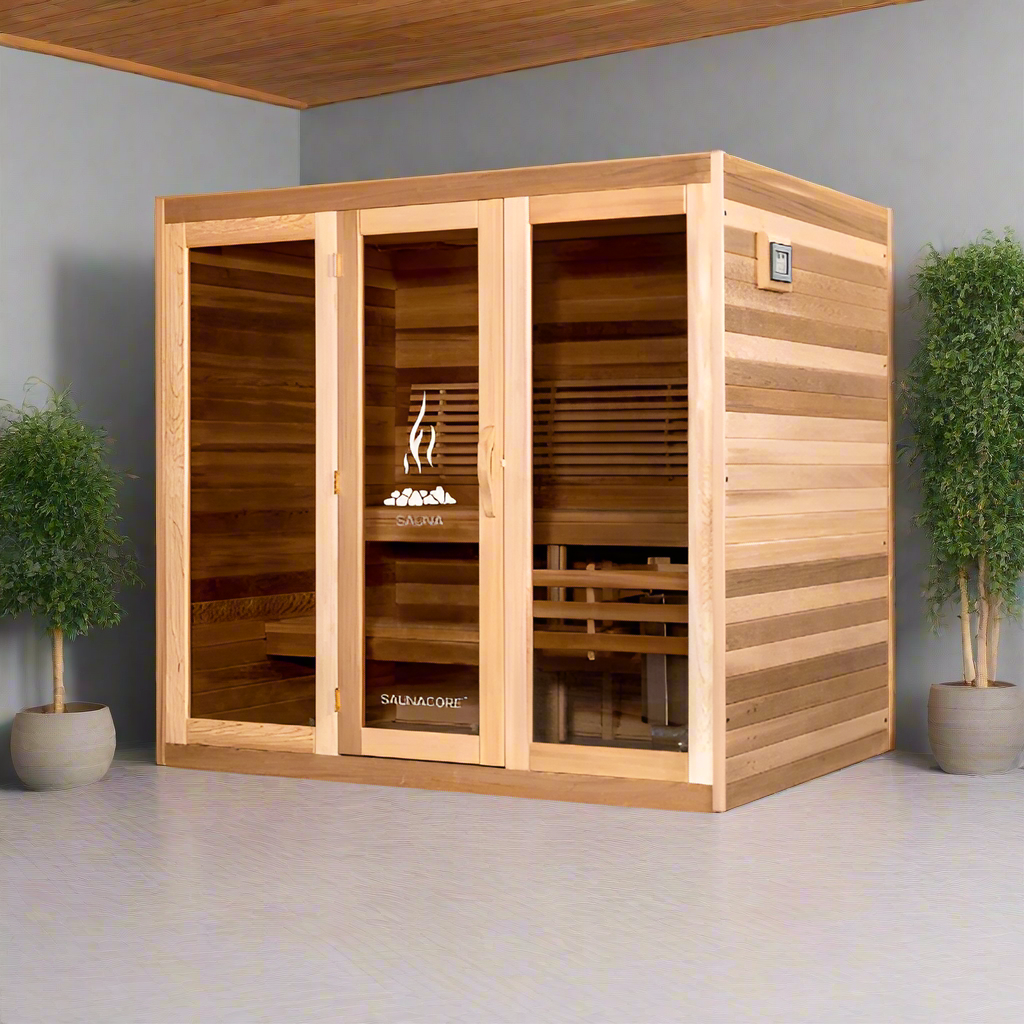 Saunacore Traditional Modular Series C8X8 with with 9kW SE Heater - My Sauna World