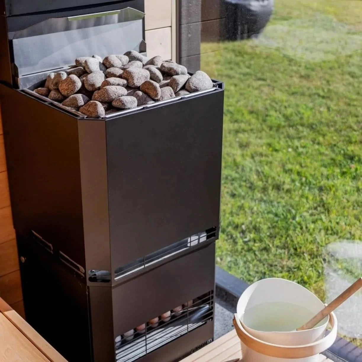 Saunum Heaters Saunum AIR L 13 Sauna Heater w/Climate Equalizer - Black