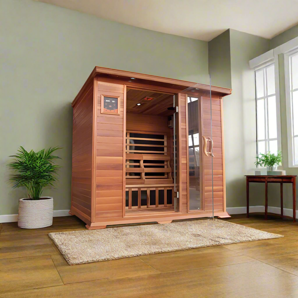 Sunray Saunas Sunray Savannah 3-Person Indoor Infrared Cedar Sauna