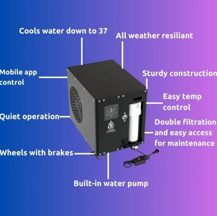 Warrior Willpower Chillers Warrior Max 1 HP Smart Water Chiller + Heater Bundle