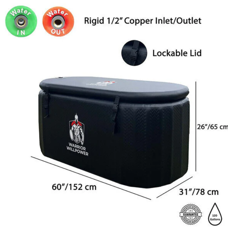 Warrior Willpower Chillers Warrior Max 1 HP Smart Water Chiller + Heater Bundle