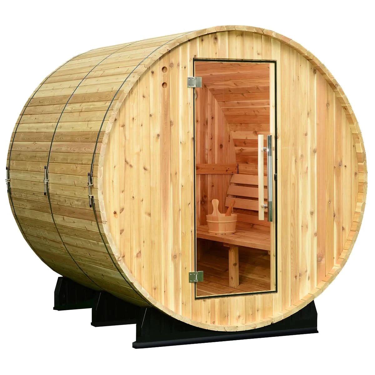 Almost Heaven Saunas Almost Heaven Seneca 6 Person Outdoor Sauna