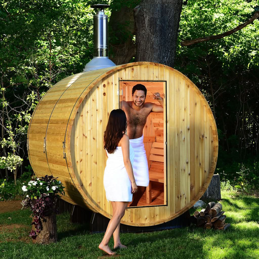 Almost Heaven Saunas Almost Heaven Seneca 6 Person Outdoor Sauna