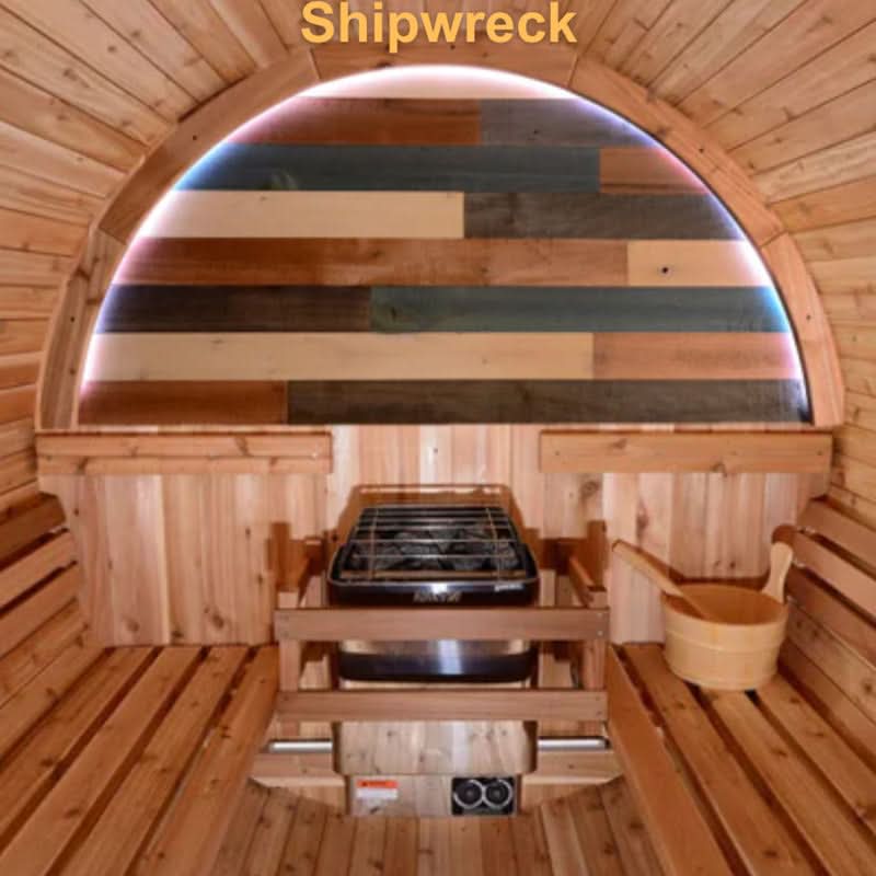 Almost Heaven Outdoor Sauna Almost Heaven Watoga 4-Person Standard Barrel Sauna