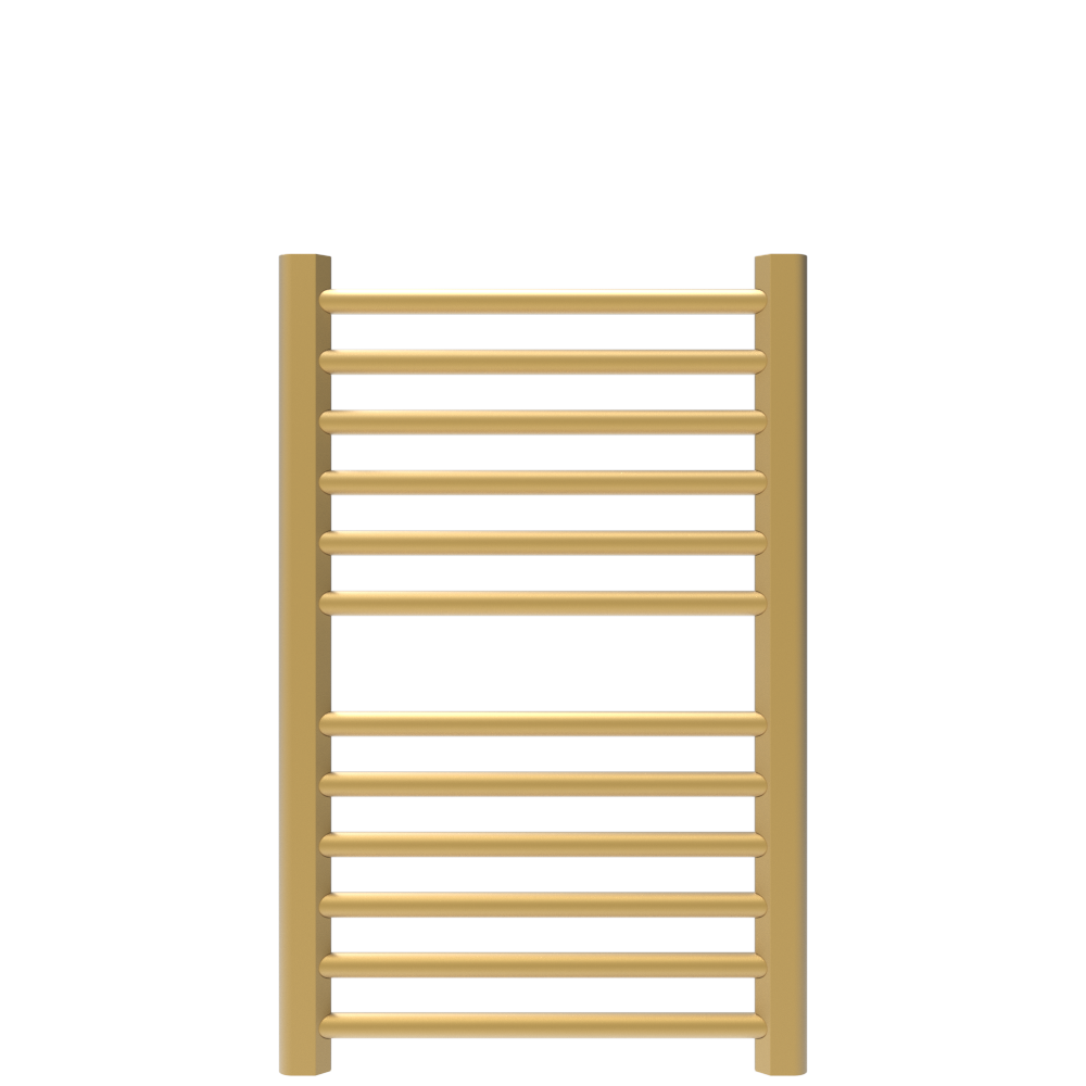 Amba Sauna Accessories S2132SB.2 - Satin Brass Amba Sirio S2132 12 Bar Hardwired Towel Warmer