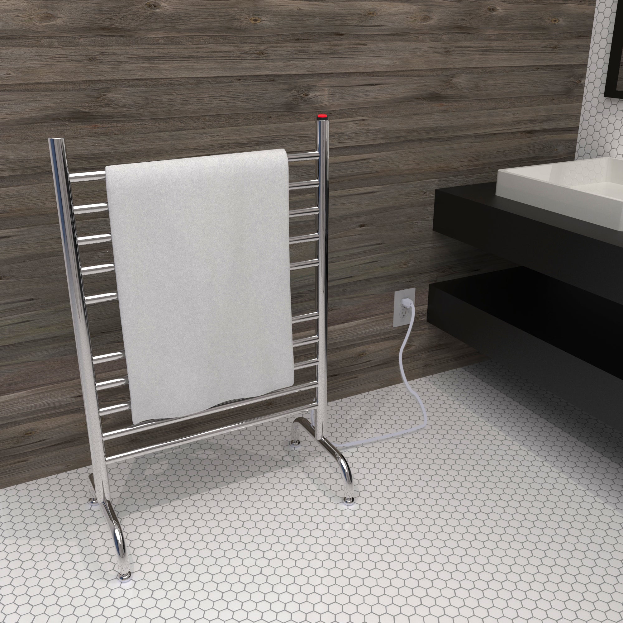 Amba Sauna Accessories Amba Solo 24" Freestanding Towel Warmer
