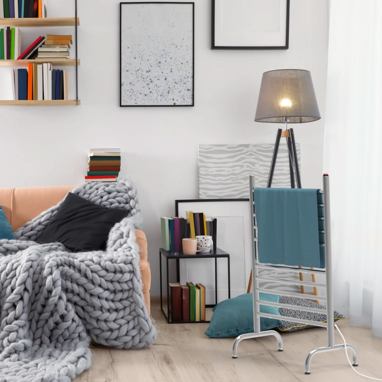 Amba Sauna Accessories Amba Solo 24" Freestanding Towel Warmer